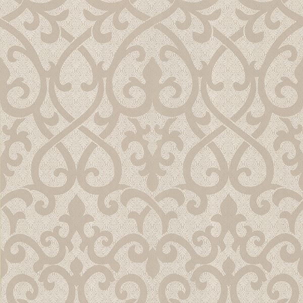 Rosie Blush Lattice - Scroll Wallpaper