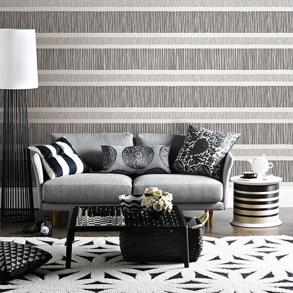 Gravity Black Stripe Wallpaper - Stripes Wallpaper