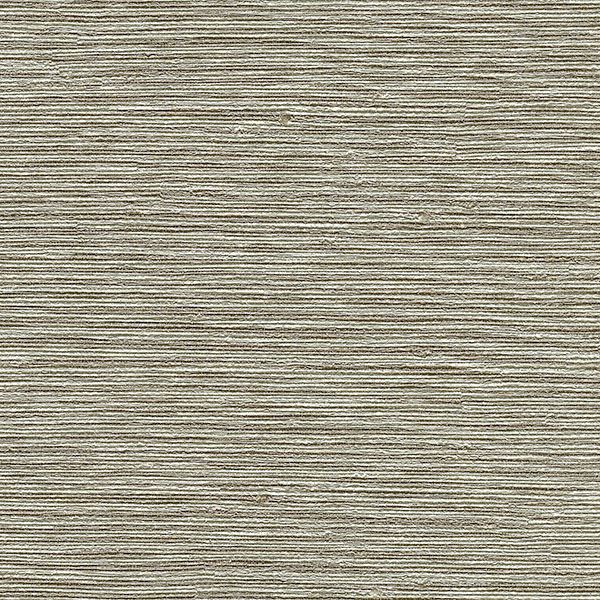 Mabe Taupe Faux Grasscloth Wallpaper - Weaves Wallpaper