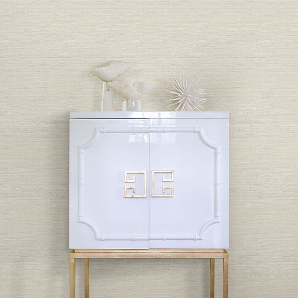 Lilt Dove Faux Grasscloth Wallpaper - Weaves Wallpaper