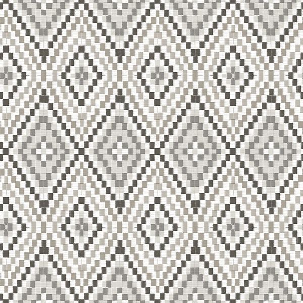 Ganado Dark Brown Geometric Ikat Wallpaper - Geometric Wallpaper