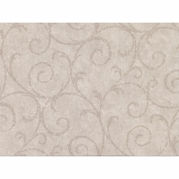 Sansa Khaki Plaster Scroll Wallpaper - Scroll Wallpaper