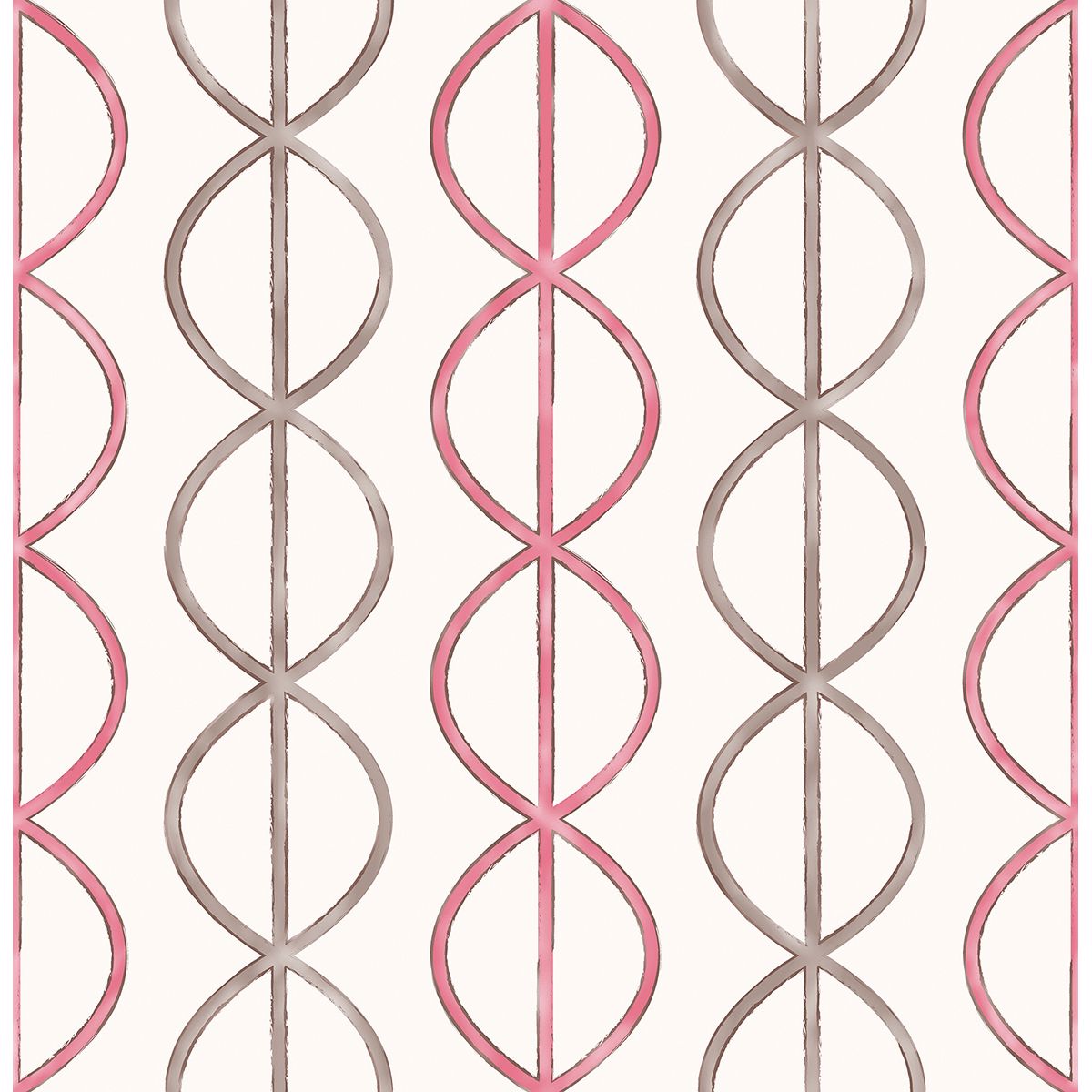 Banning Stripe Pink Geometric - Geometric Wallpaper