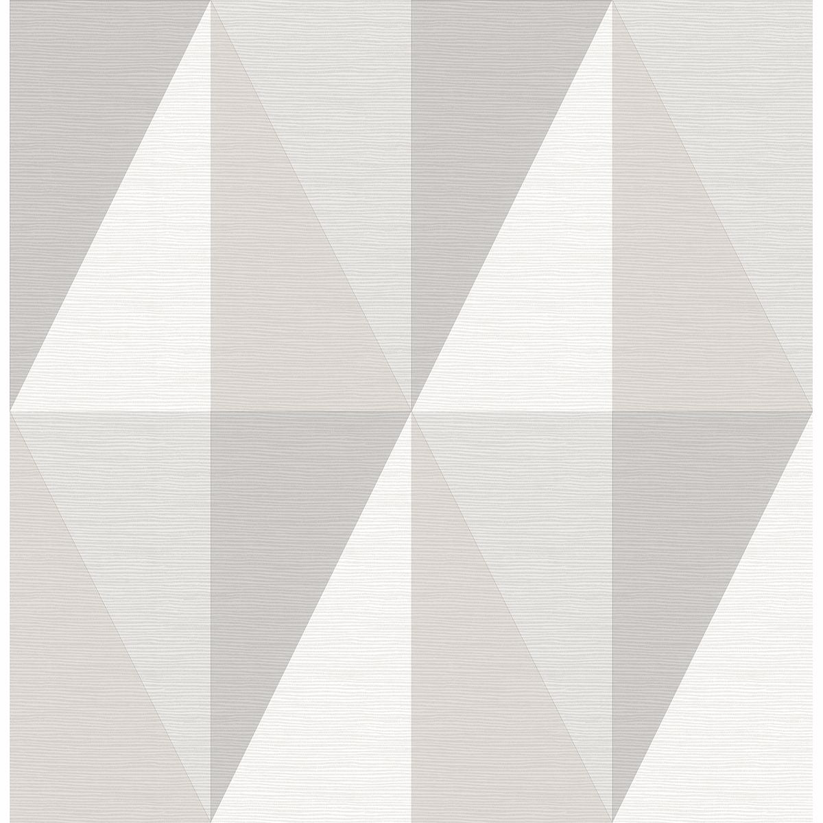 Aspect Grey Geometric Faux Grasscloth Wallpaper - Grasscloth Wallpaper