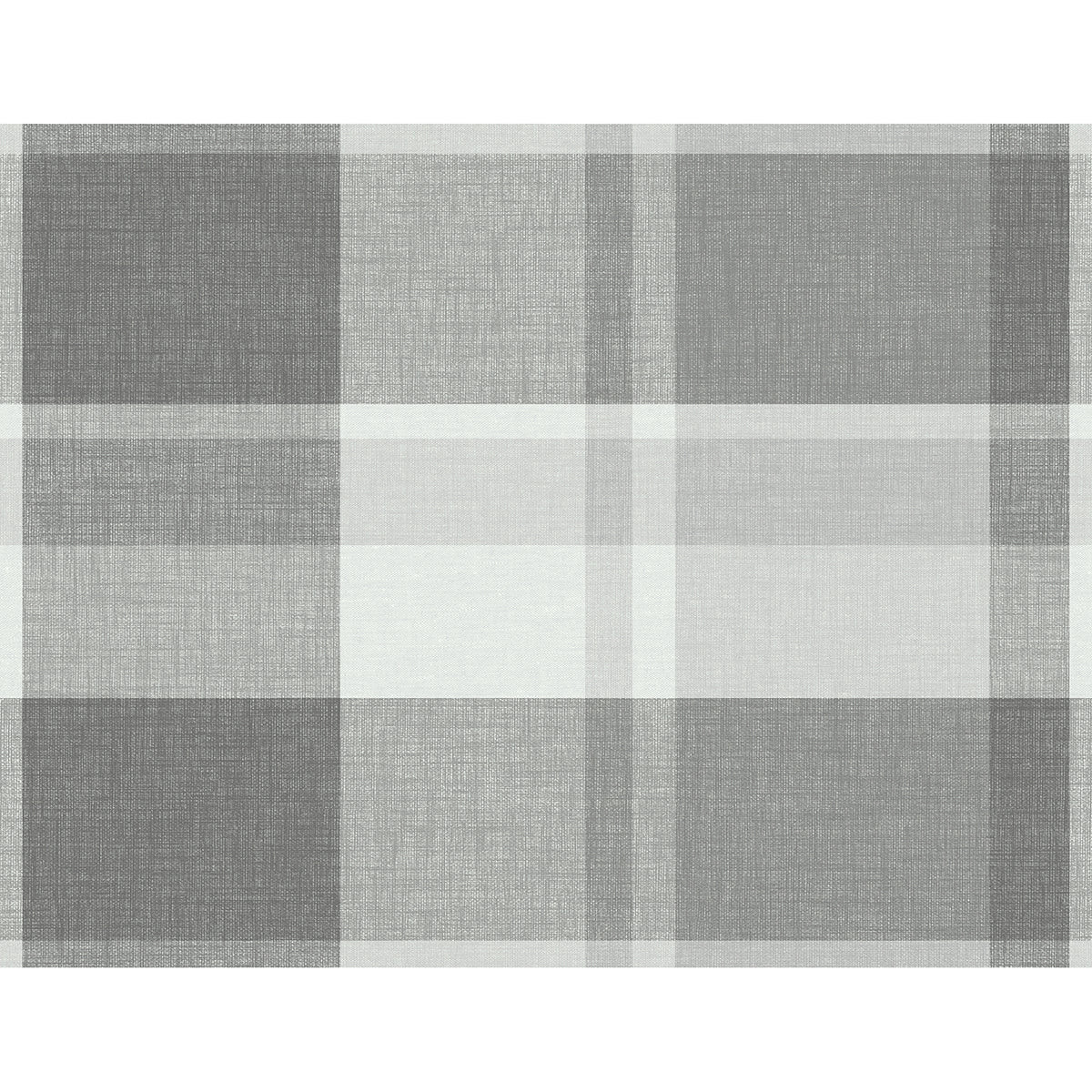 Madaket Dark Grey Plaid Wallpaper - Plaid Wallpaper