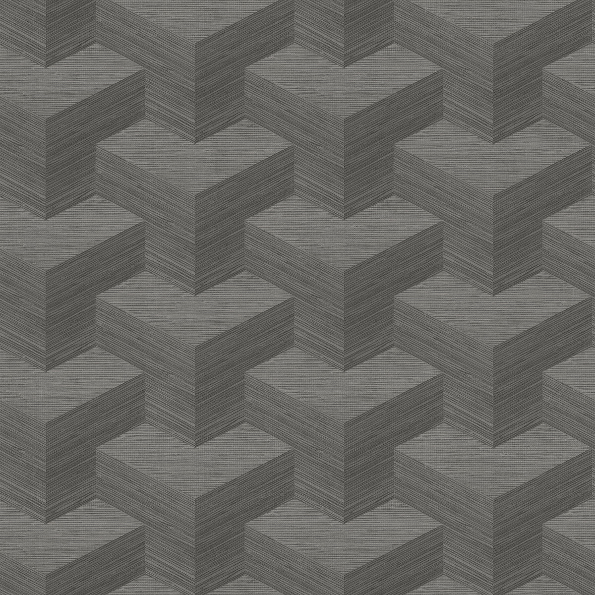 Y Knot Grey Geometric Texture Wallpaper - Geometric Wallpaper