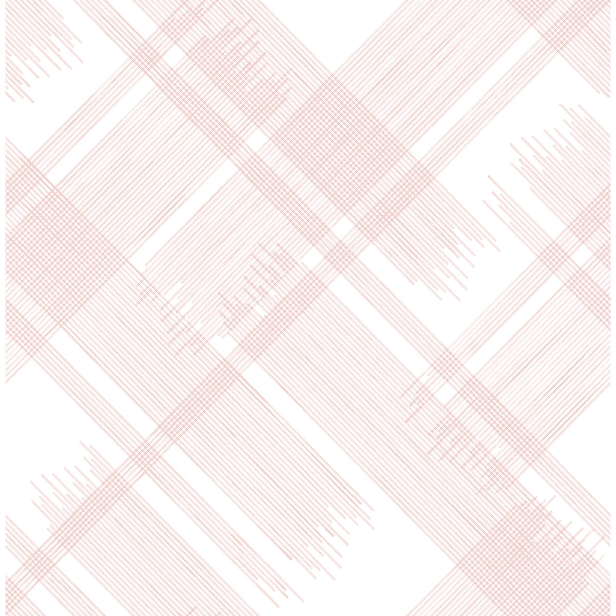 Zag Pink Modern Plaid Wallpaper - Plaid Wallpaper