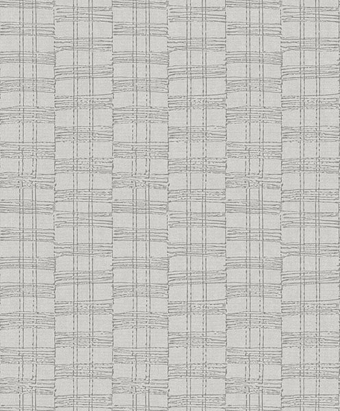 Zorya Silver Embellished Stripe Wallpaper - Stripes Wallpaper