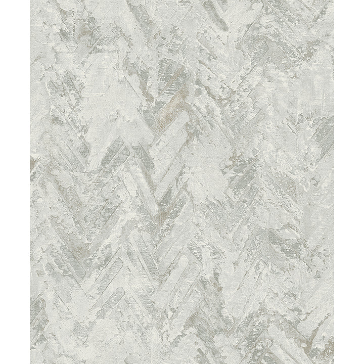 Amesemi Distressed Herringbone Wallpaper - Distressed Wallpaper