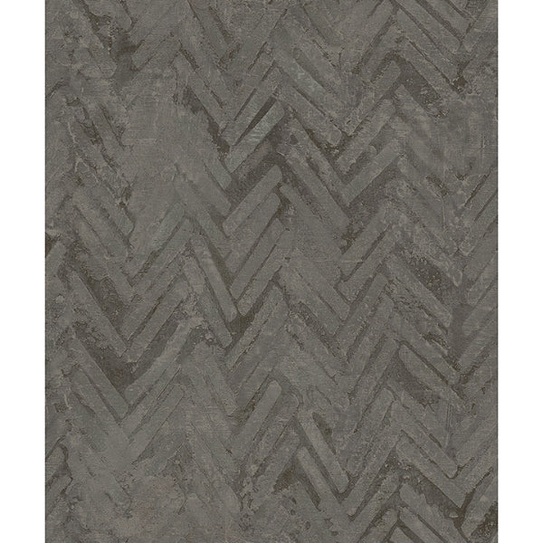 Amesemi Distressed Herringbone Wallpaper - Distressed Wallpaper