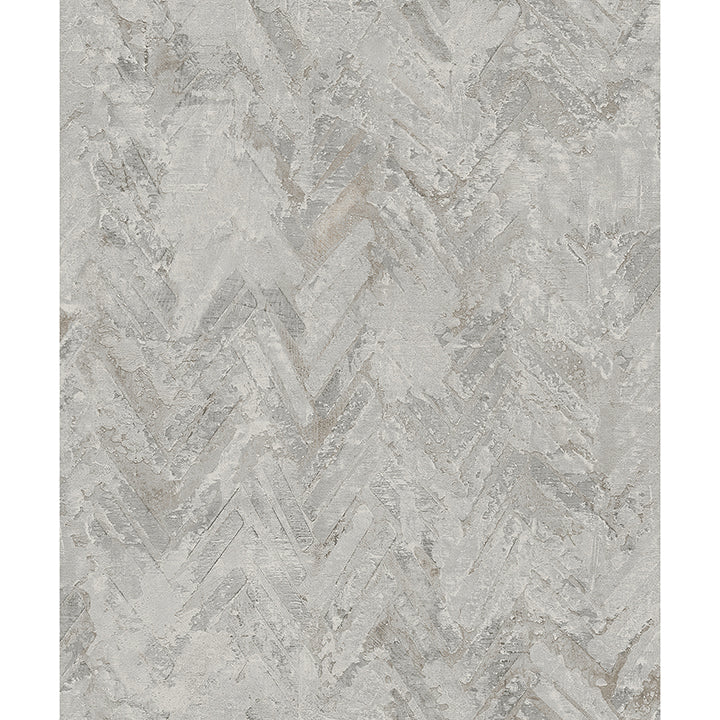 Amesemi Distressed Herringbone Wallpaper - Distressed Wallpaper