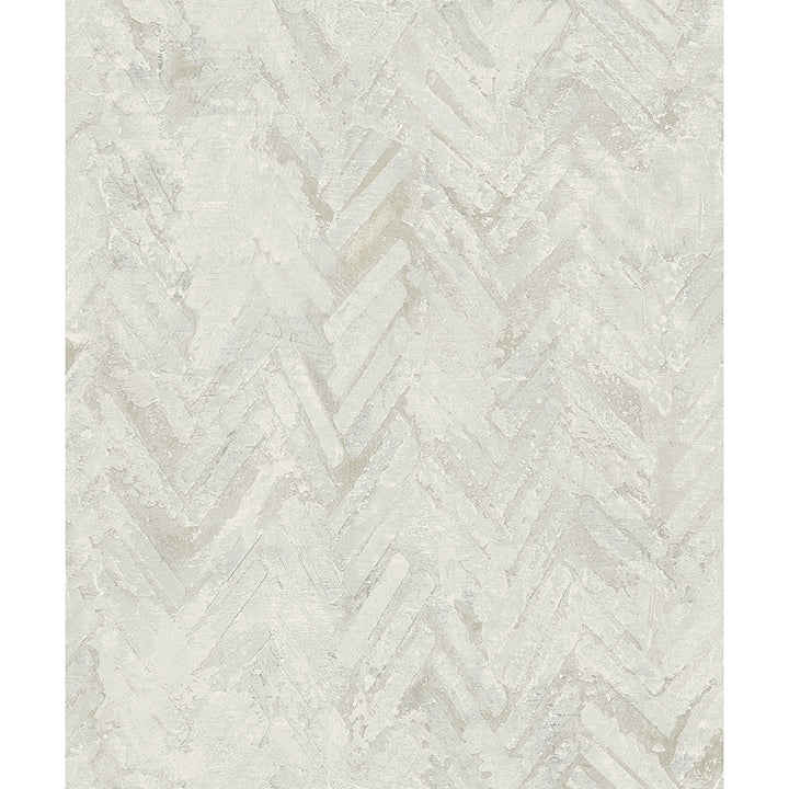Amesemi Distressed Herringbone Wallpaper - Distressed Wallpaper