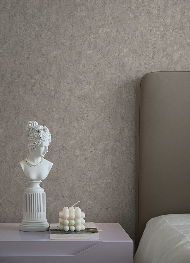 Pliny Light Grey Distressed Texture Wallpaper - Distressed Wallpaper