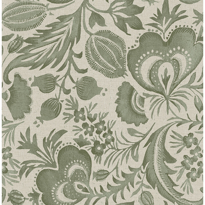 Culver Moss Jacobean Wallpaper by Scott Living - Jacobean Wallpaper