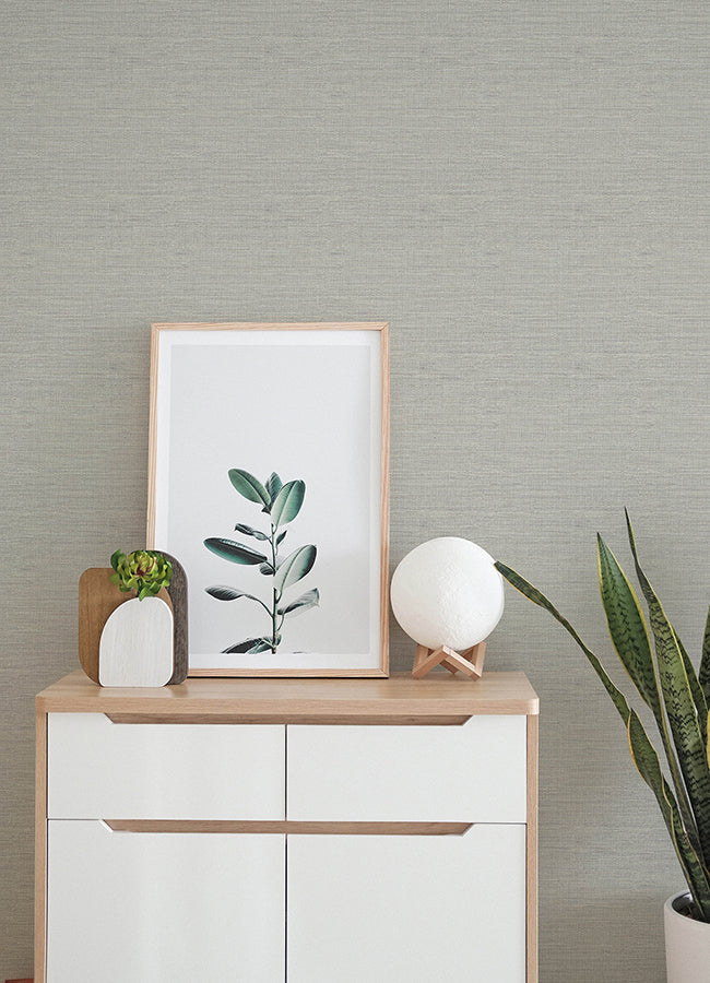 Agave Stone Faux Grasscloth Wallpaper - Grasscloth Wallpaper