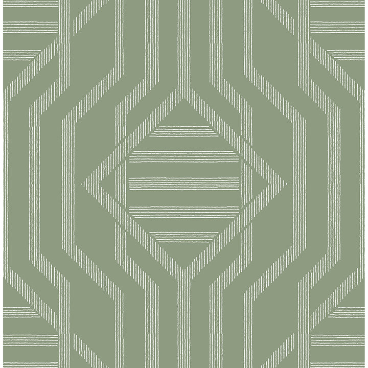Essex Green Geometric Wallpaper - Geometric Wallpaper