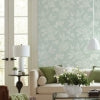 Wood Cut Jacobean Wallpaper- Light Sage - Jacobean Wallpaper
