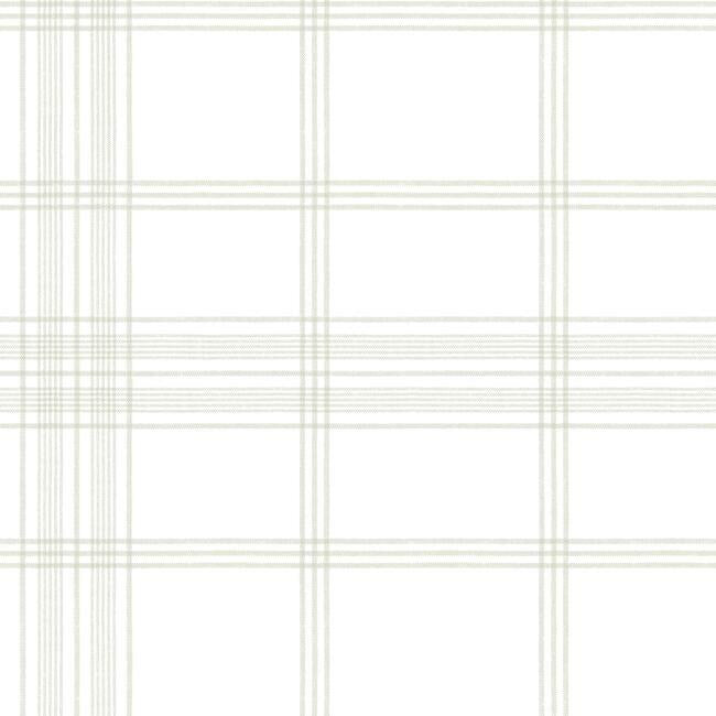 Charter Plaid Wallpaper- Sand - Plaid Wallpaper