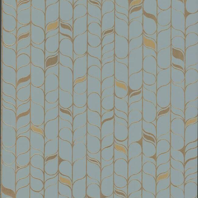 Perfect Petals BLUE/ANTIQUE GOLD