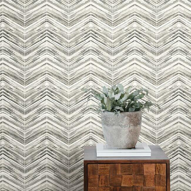 Petite Watercolor Chevron Wallpaper by Chevron Wallpapers