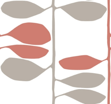 Sculpted Vines VERMLLION & GRAPHITE