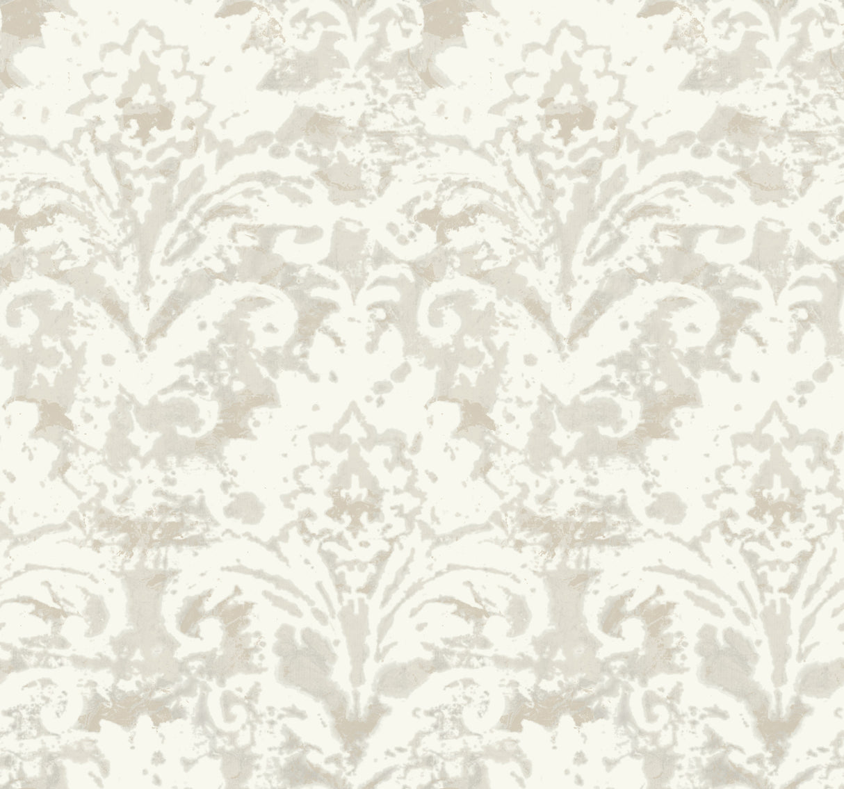 Velvet Crush Damask Wallpaper- Cream & Pearl - Damask Wallpaper