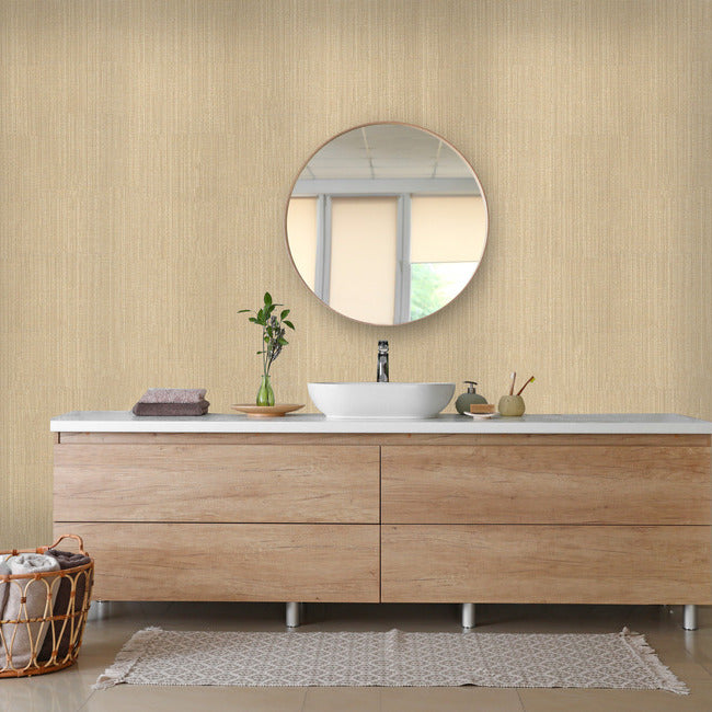 Equinox Textile Wallcovering- Distressed Cream - Distressed Wallpaper