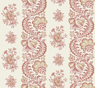 Beaumont Floral Stripe RUBY