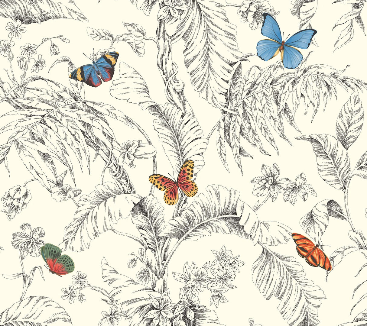 Papillon Wallpaper by Toiles Resource Library