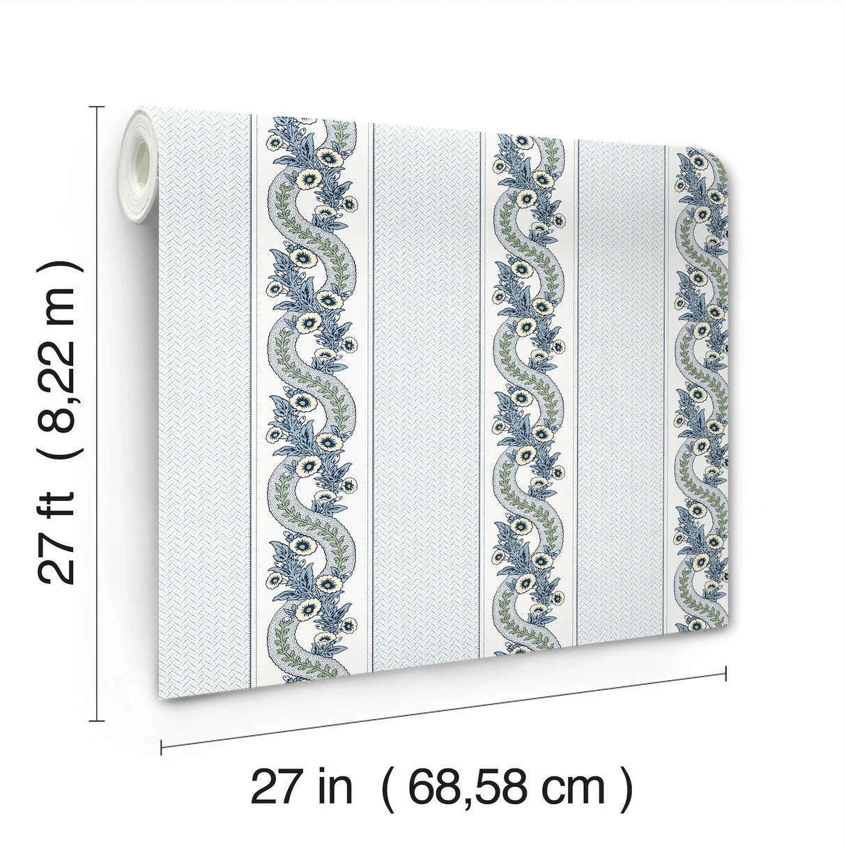 Abbey's Garland Wallpaper by Ronald Redding Wallpaper