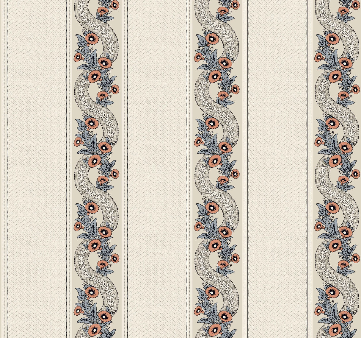 Abbey's Garland Wallpaper by Ronald Redding Wallpaper