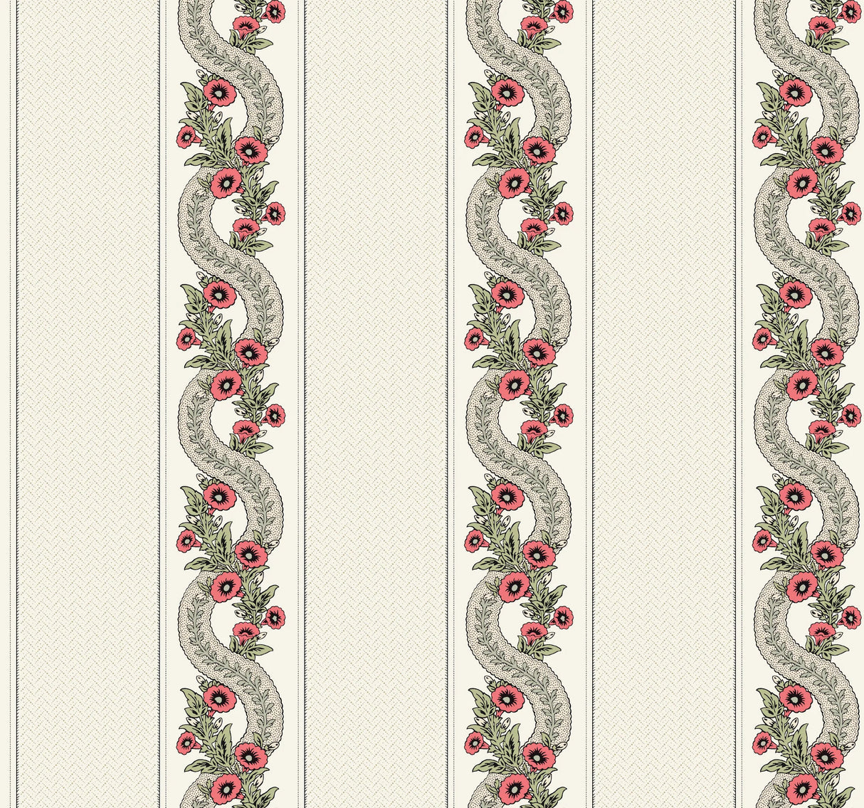 Abbey's Garland Wallpaper by Ronald Redding Wallpaper