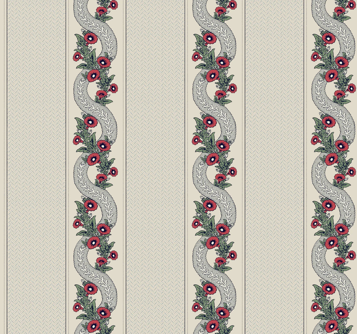 Abbey's Garland Wallpaper by Ronald Redding Wallpaper