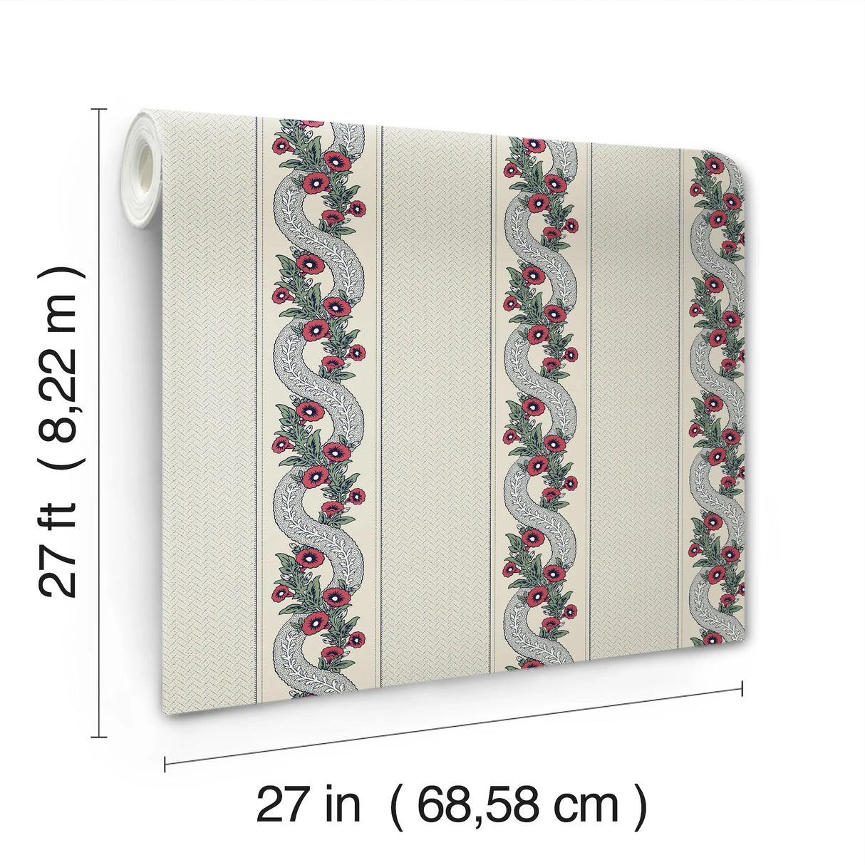 Abbey's Garland Wallpaper by Ronald Redding Wallpaper