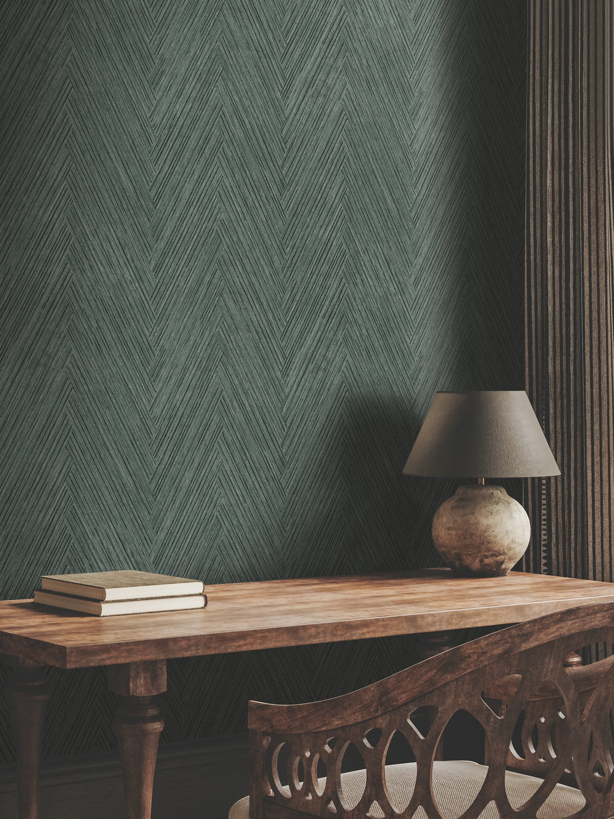 Thatched Chevron Wallpaper by Fomations