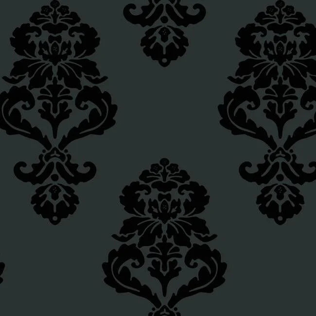 Graphic Damask Wallpaper by Black & White Resource Library