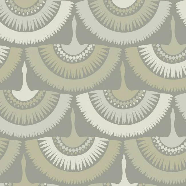 Feather & Fringe Wallpaper by Antonina Vella Wallpaper
