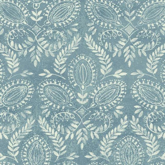 Laurel Damask Wallpaper by Antonina Vella Wallpaper