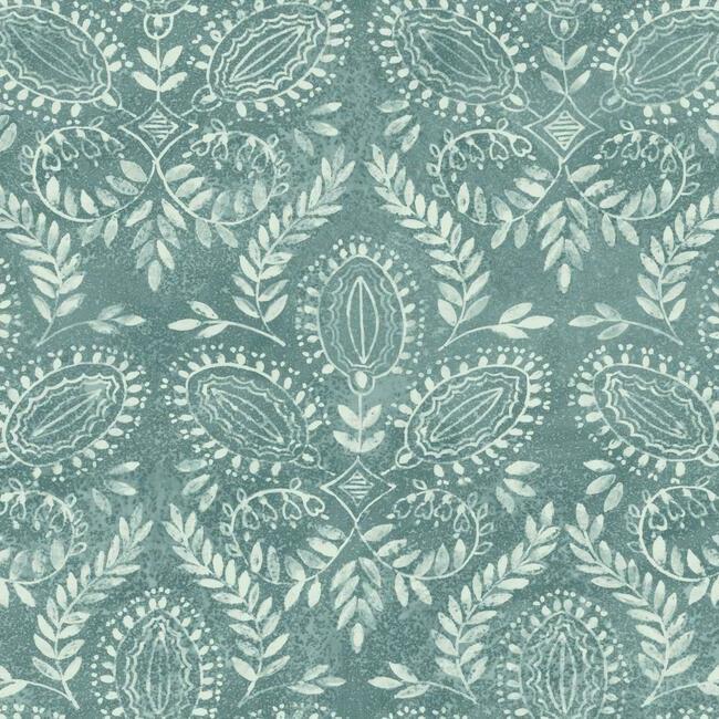 Laurel Damask Wallpaper by Antonina Vella Wallpaper