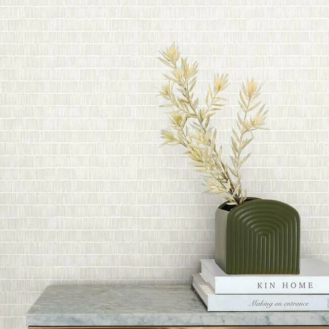 Horizontal Hash Marks Wallpaper by Black & White Resource Library