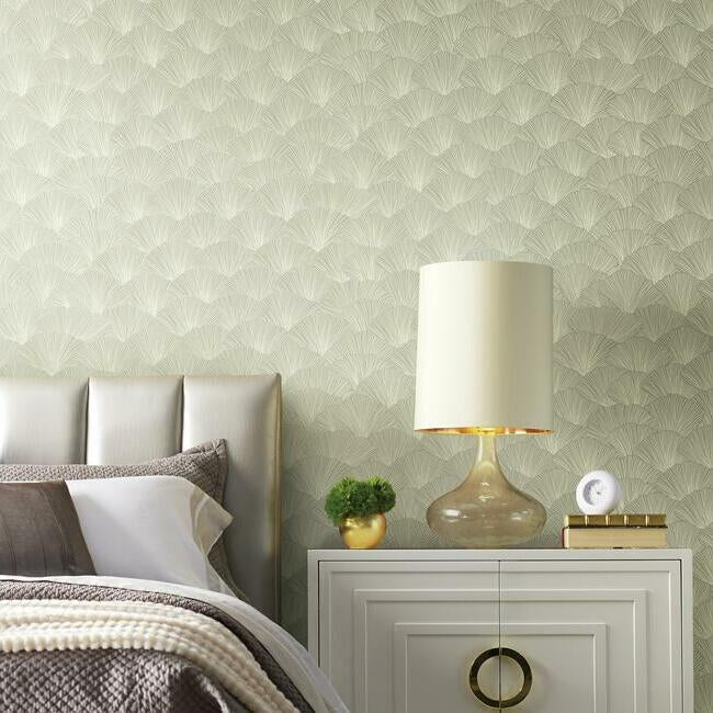 Luminous Ginkgo Wallpaper by Candice Olson Wallcoverings