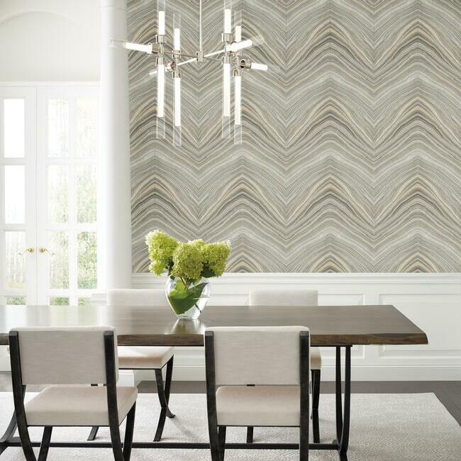 Onyx Strata Wallpaper by Candice Olson Wallcoverings