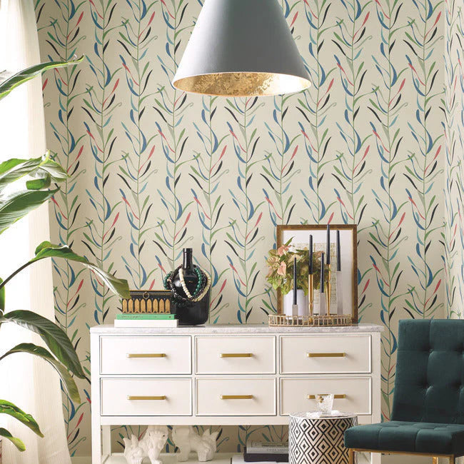 Chloe Vine Wallpaper by Greenhouse Wallpaper