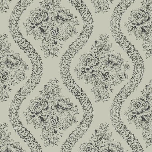 Coverlet Floral Wallpaper by Magnolia Home Vol. 1