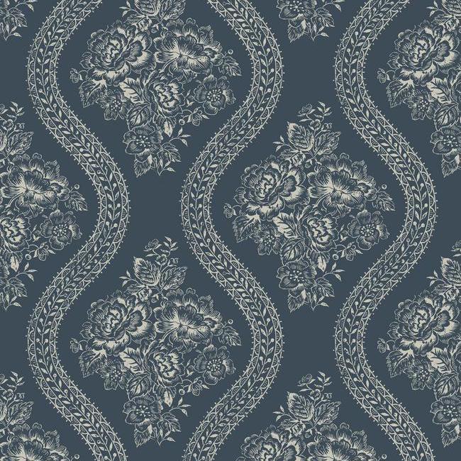 Coverlet Floral Wallpaper by Magnolia Home Vol. 1