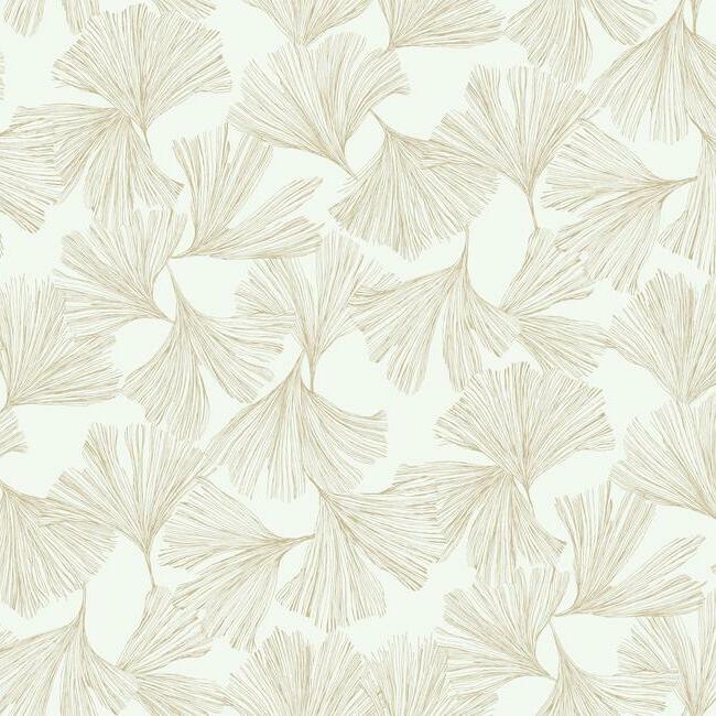 Ginkgo Toss Wallpaper by Antonina Vella Wallpaper