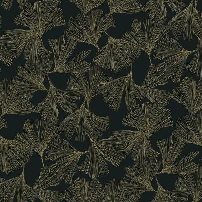 Ginkgo Toss Wallpaper by Antonina Vella Wallpaper