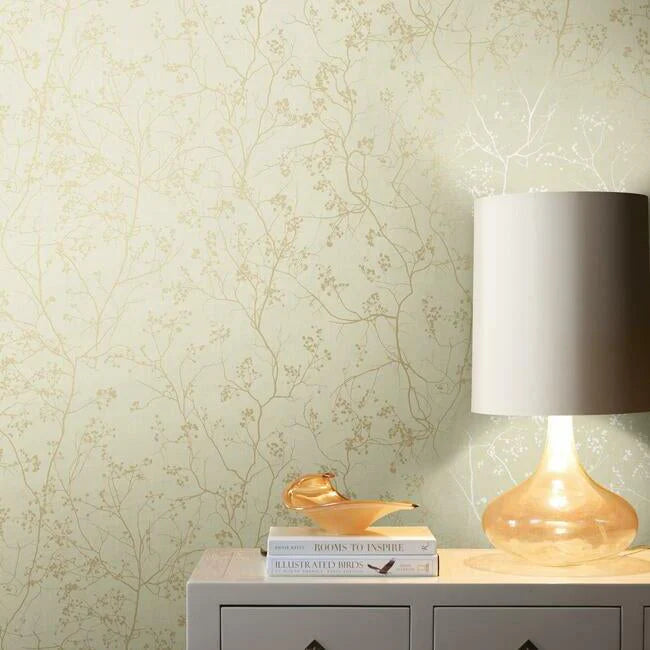 Luminous Branches Wallpaper by Antonina Vella Wallpaper