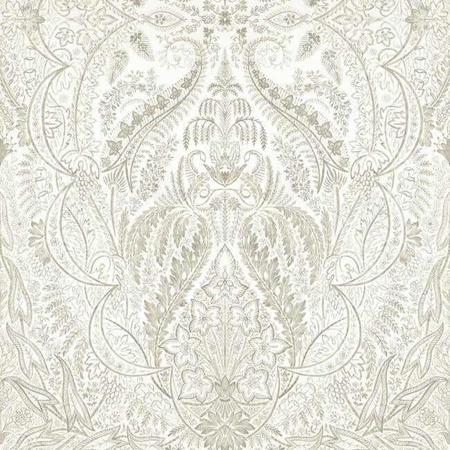 Jaipur Paisley Damask Wall Mural by Damask Resource Library