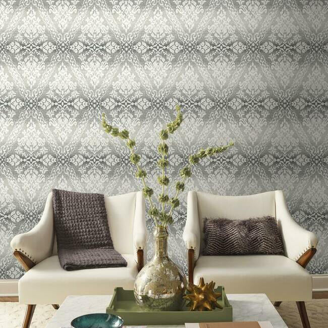 Tudor Diamond Damask Wallpaper by Damask Resource Library